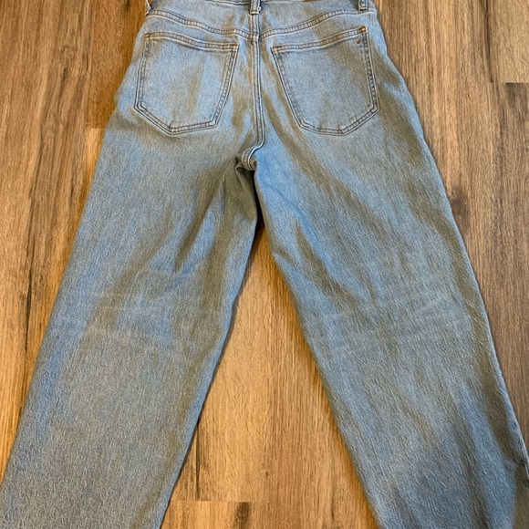 Madewell Light Blue Curvy Perfect Vintage Wide Leg Crop Size 27 Jeans - Picture 3 of 5